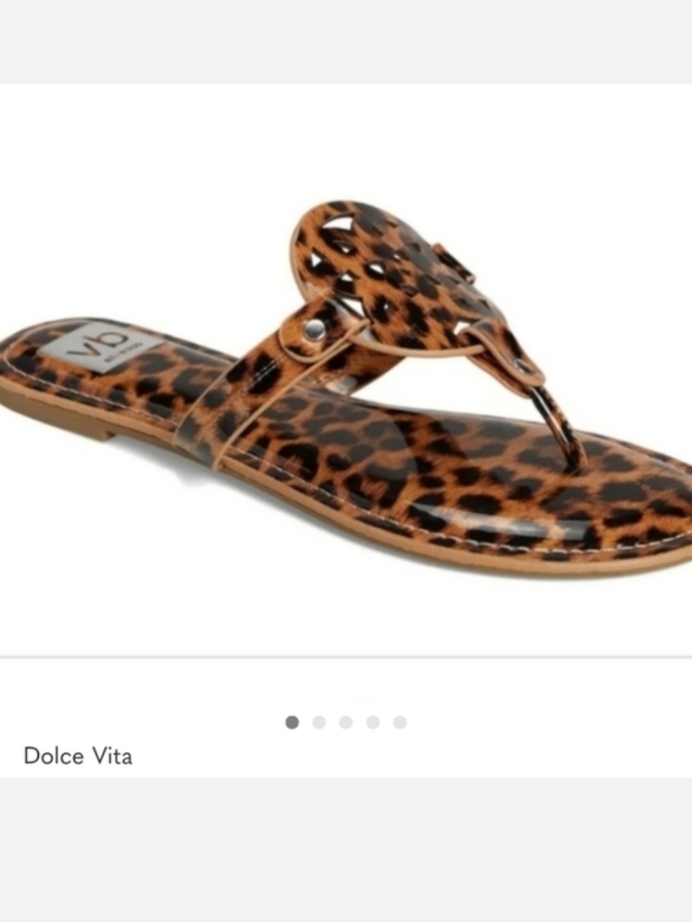 Dolce Vita GOTIEleopard Print Womens Sandals NwT SZ 9.5
